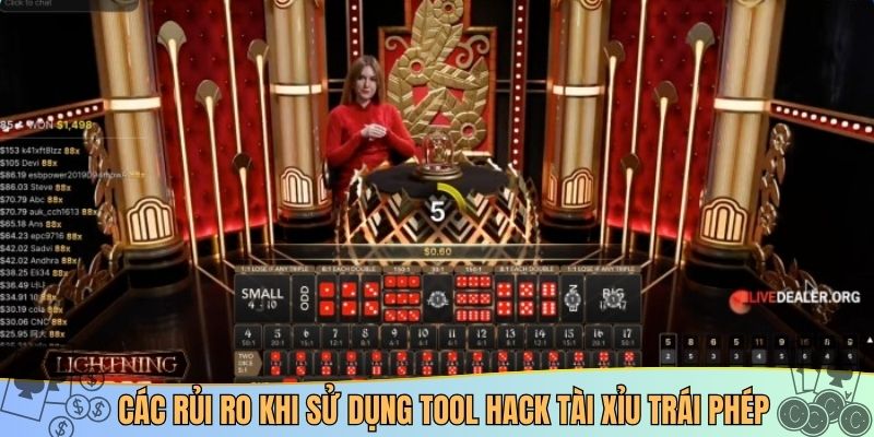 Các rủi ro khi sử dụng tool hack tài xỉu trái phép